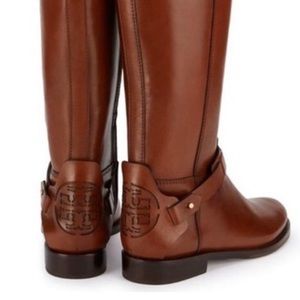 Tory Burch Dalby Brown Leather riding boot